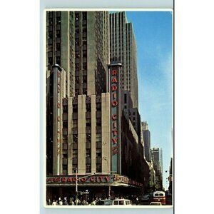 Postcard Radio City Music Hall New York City worlds largest indoor theatre